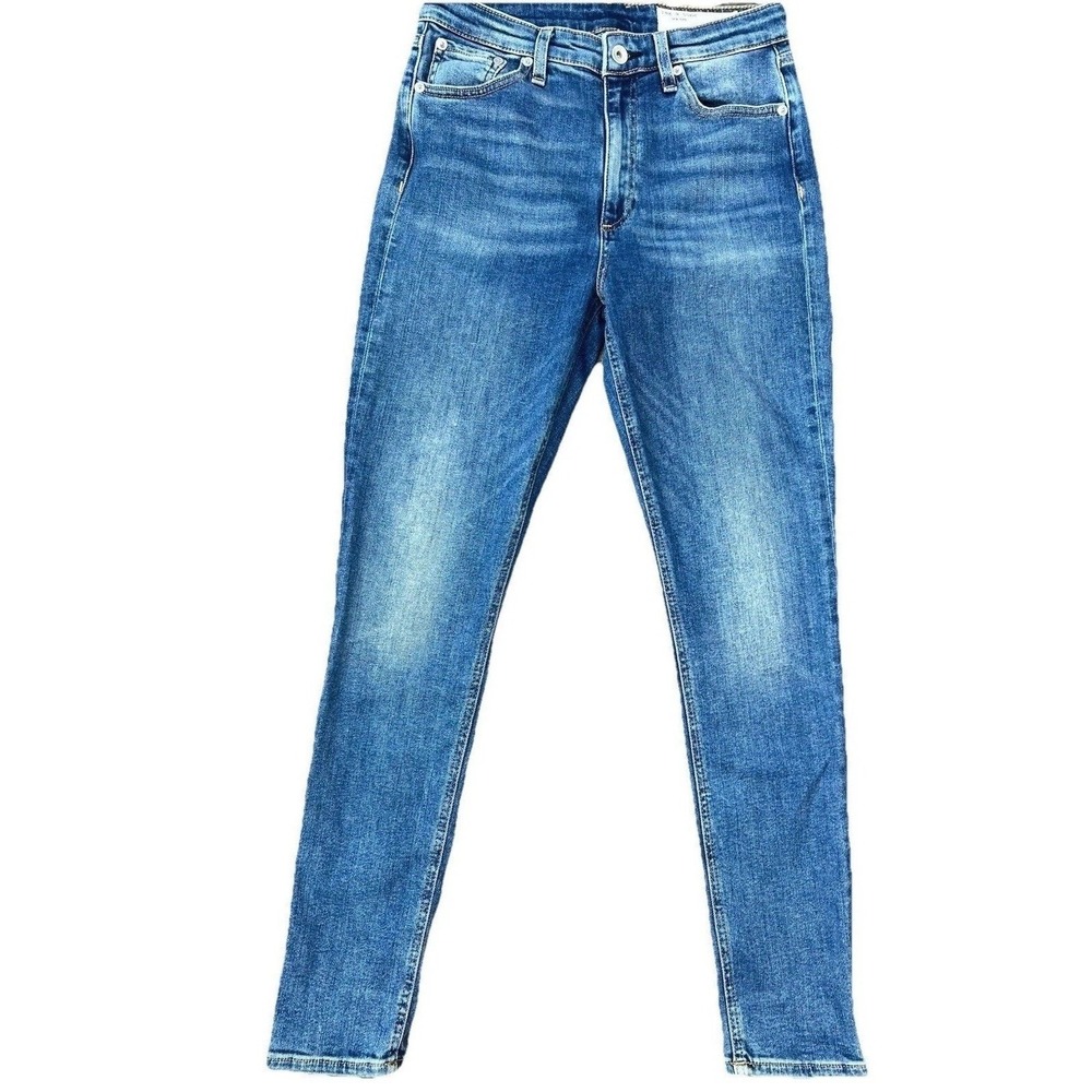Rag Bone Nina High Rise Skinny Jeans Womens 27 Exmoor Wash Stretch Denim 29 In